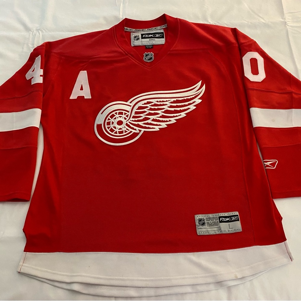 RBK NHL Detroit Red Wings #40 Henrik Zetterberg jersey - Size L